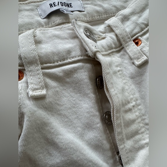 RE/DONE 90s High Rise Ankle Crop Jeans vintage white 27 - Picture 6 of 10